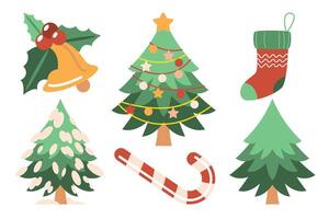 Flat Design Christmas and New Year Element vector