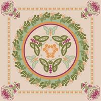 Classical Chinese style art mandala pattern vector