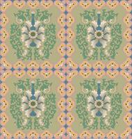 tranditional decorative pattern of the Qing dynasty in china vector