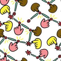 seamless pattern with logistic illustration vector