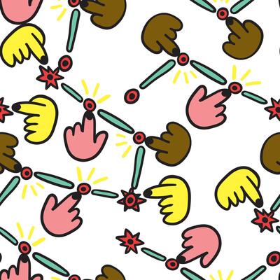 seamless pattern with logistic illustration