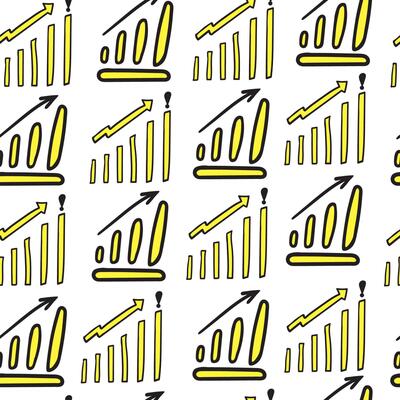seamless pattern with infographic