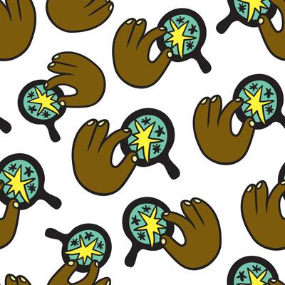 seamless pattern with searching icon
