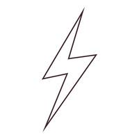 ightning bolt symbol representing thunderstorms, electricity, and powerful weather events. Perfect for forecasts, meteorology, and energy related designs. vector