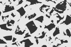 Abstract background texture with destruction effect, ink stains, grunge. Distress overlay, rough dirty wall concept. Black, gray. Worn, torn, weathered effect. background vector