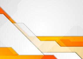 Orange grey abstract hi-tech motion background vector