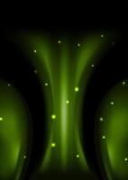 Dark green smooth abstract wavy background vector