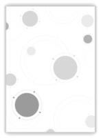 Grey tech circles abstract background vector