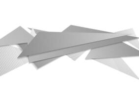 Grey tech corporate shapes abstract background vector