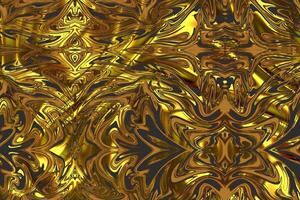 seamless pattern gold abstract unique psychedelic liquid vector