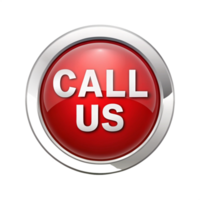 call us button red icon is isolated on transparent background png