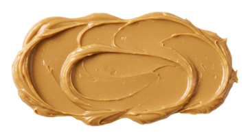 Delicious peanut butter spread isolated on transparent background, perfect for branding, packaging, and recipe visuals png