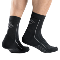 Comfortable socks mockup showcasing sleek design perfect for athletic wear and casual use, ideal for showcasing style and functionality png