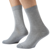 Comfortable gray socks displayed in mockup, perfect for casual wear and showcasing style and versatility in everyday outfits png