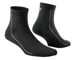 Comfortable black socks mockup designed for athletic use, showcasing sleek style perfect for any active lifestyle png