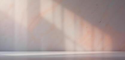 Empty Studio Room with Sunlight Effect on the Floor and Wall photo
