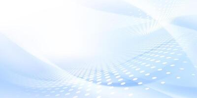 Abstract blue background with white dots vector