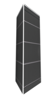 Render tall building with transparent background png