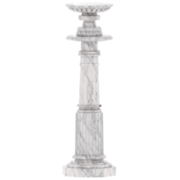 3d render marble pedestal with transparent background png