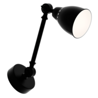 3d render wall lamp with transparent background png