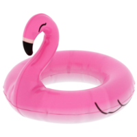 Render pink flamingo float with transparent background png