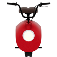 Render red scooter with transparent background png