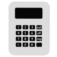 Render keypad device with transparent background png