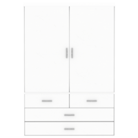 Render wardrobe closet with transparent background png