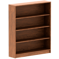 Render bookshelf with transparent background png