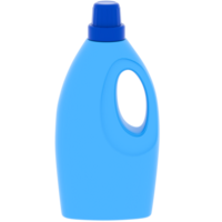 3d render detergent bottle with transparent background png