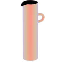 3d render tall pitcher with transparent background png