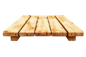 A wooden pallet with natural finish, showcasing its sturdy construction and smooth surface. This versatile piece can be used for various purposes, including storage and decoration png