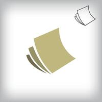 Different folding pages design. Simple e-book corporate template. vector
