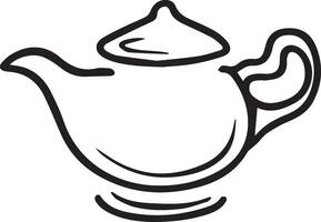 Teapot icon. Illustration of a teapot. vector