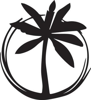 palma árbol icono en blanco antecedentes para gráfico y web diseño. vector