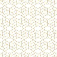 Abstract Background geometric line art seamless pattern from hexagon shape vector