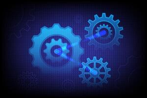 Abstract Cogs and gear wheel technical background vector