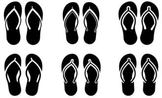 Flip Flops Icon Set design vector