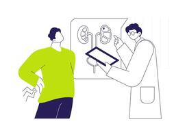 Pyelonephritis abstract concept illustration. vector