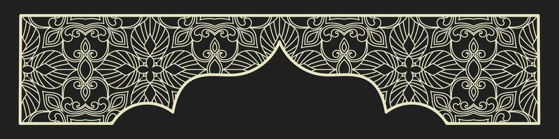Ornamental Stencil Patterns for Borders, Frames, and Corners vector