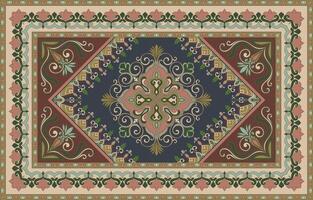Abstract floral pattern carpet for Vasodmon carpet vector