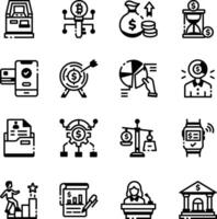 WebCollection of Business Planning Linear Icons vector