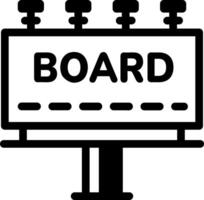 A line style icon of an advertisement billboard vector