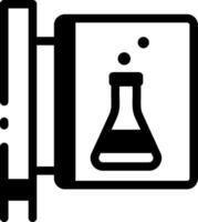 Science lab board icon in linear style vector