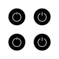 Power icon set. Power switch button. ON and OFF set icons. vector