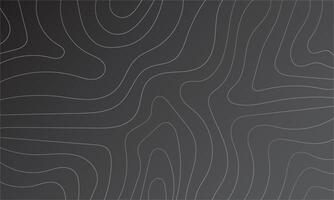 Abstract design featuring a black background with dynamic white contour lines resembling topography or waves, offering a modern and artistic aesthetic ideal for digital or graphic design, backgrounds. vector