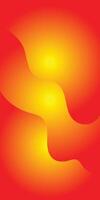 Vibrant Abstract Design with Yellow and Red Gradient Flowing Shapes vector