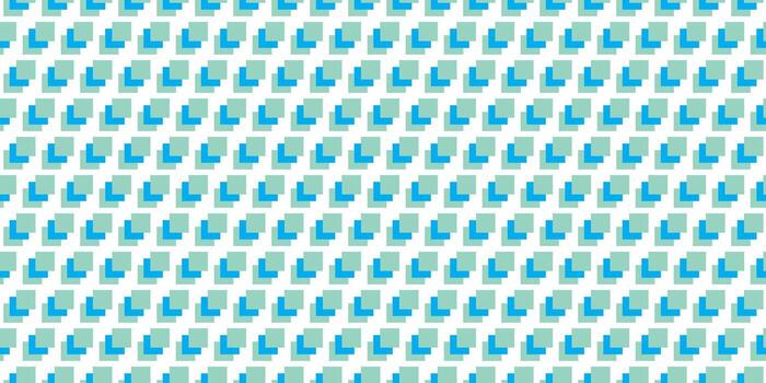 moderno resumen geométrico diseño presentando un modelo de apilado azul y verde rectángulos en blanco antecedentes. genial para antecedentes, fondos de pantalla, o diseño proyectos vector