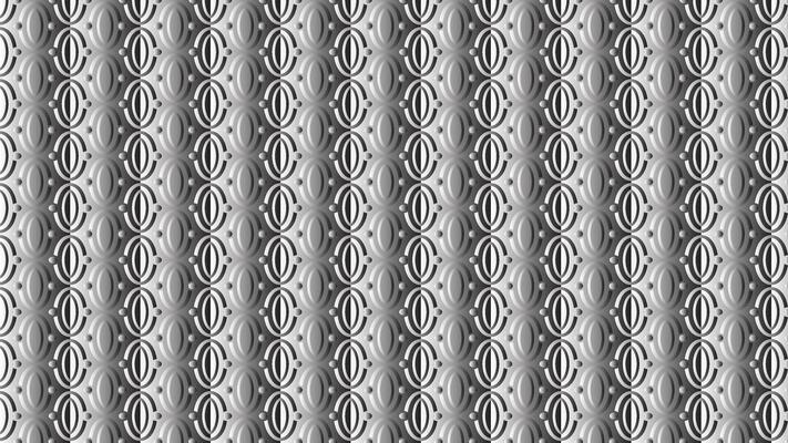 Abstract Geometric Pattern with Monochrome Oval Designs