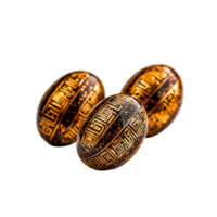 Elegant Decorative Eggs with Intricate Patterns for Art and Design Projects png